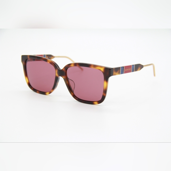 NEW GUCCI GG0599SA 003 UNISEX SUNGLASSES GUCCI GG 0599SA BROWN RED UNISEX GUCCI - Picture 2 of 13
